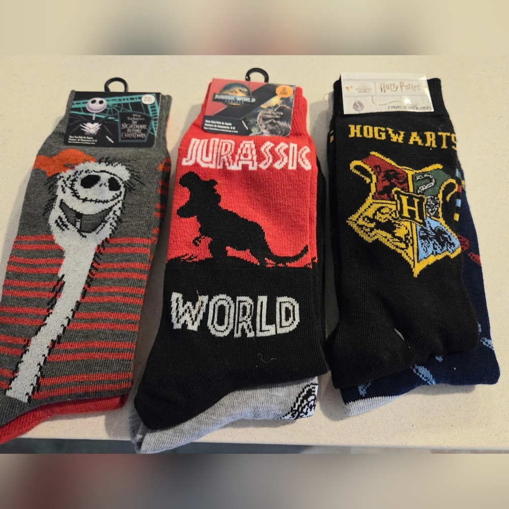 3 Sets Of Movie Men's Socks